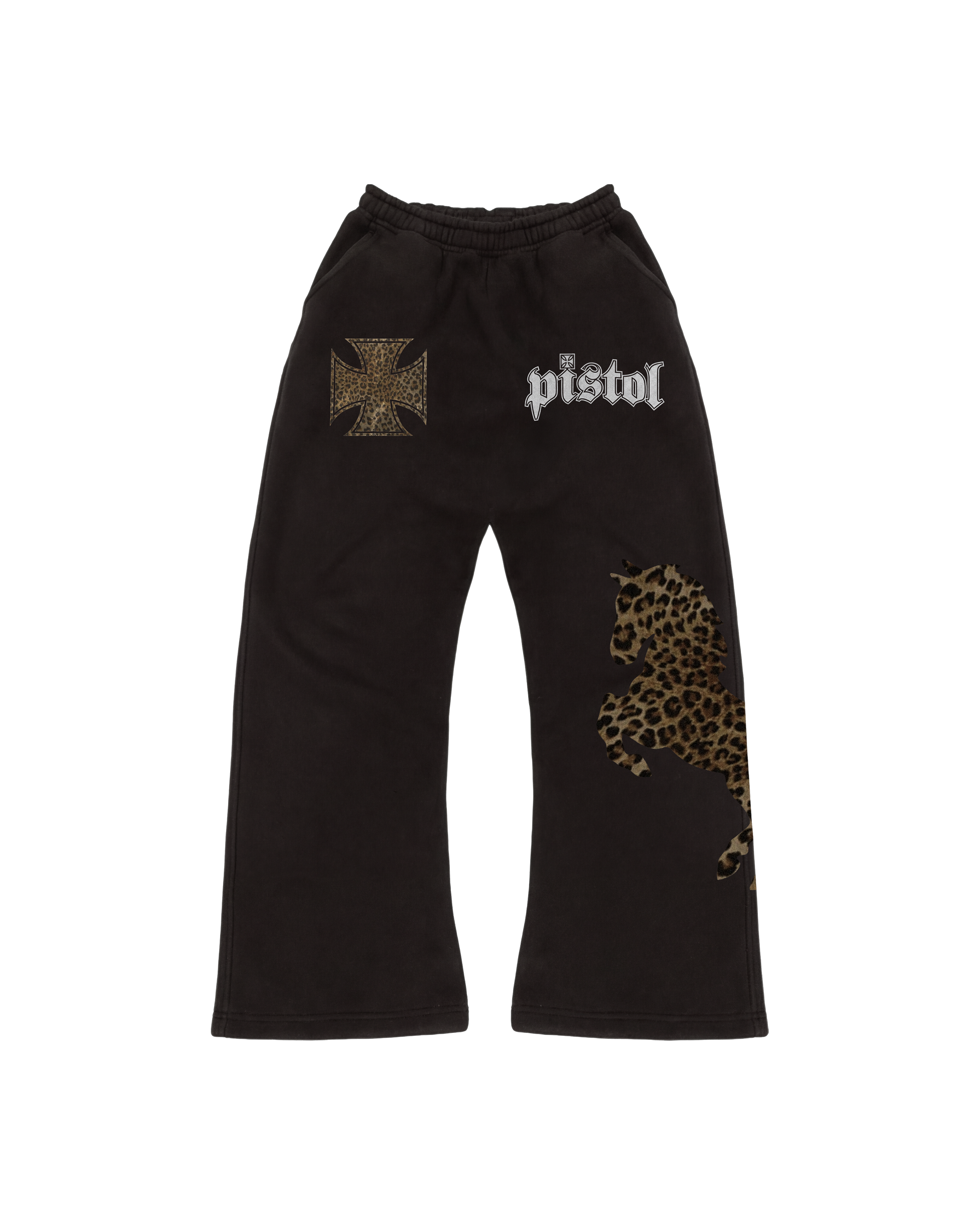 PISTOL ARMY LEOPARD/BLACK SWEATPANTS