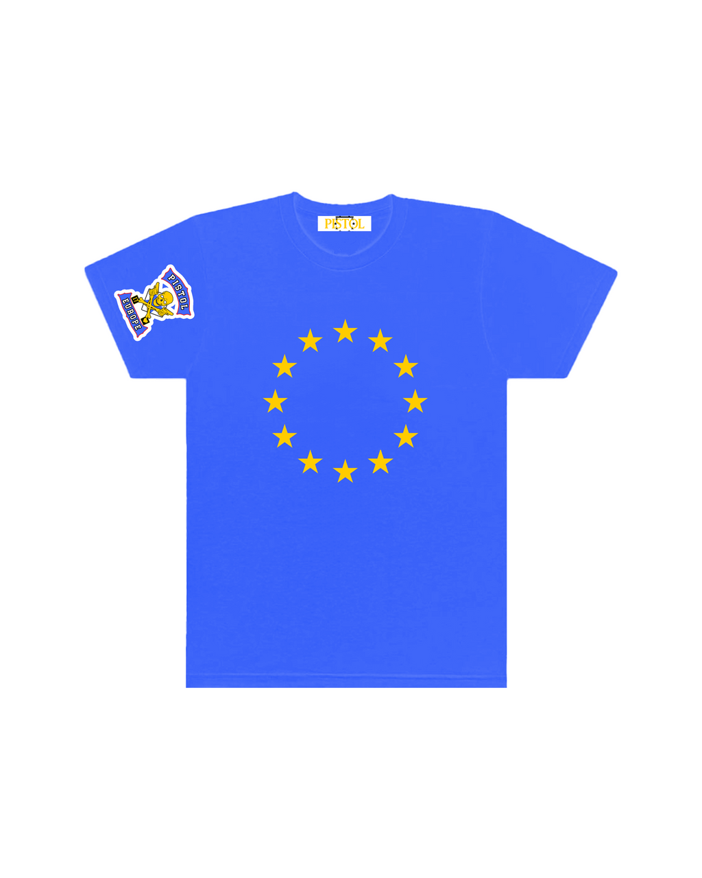 PISTOL EUROPE BLUE TEE