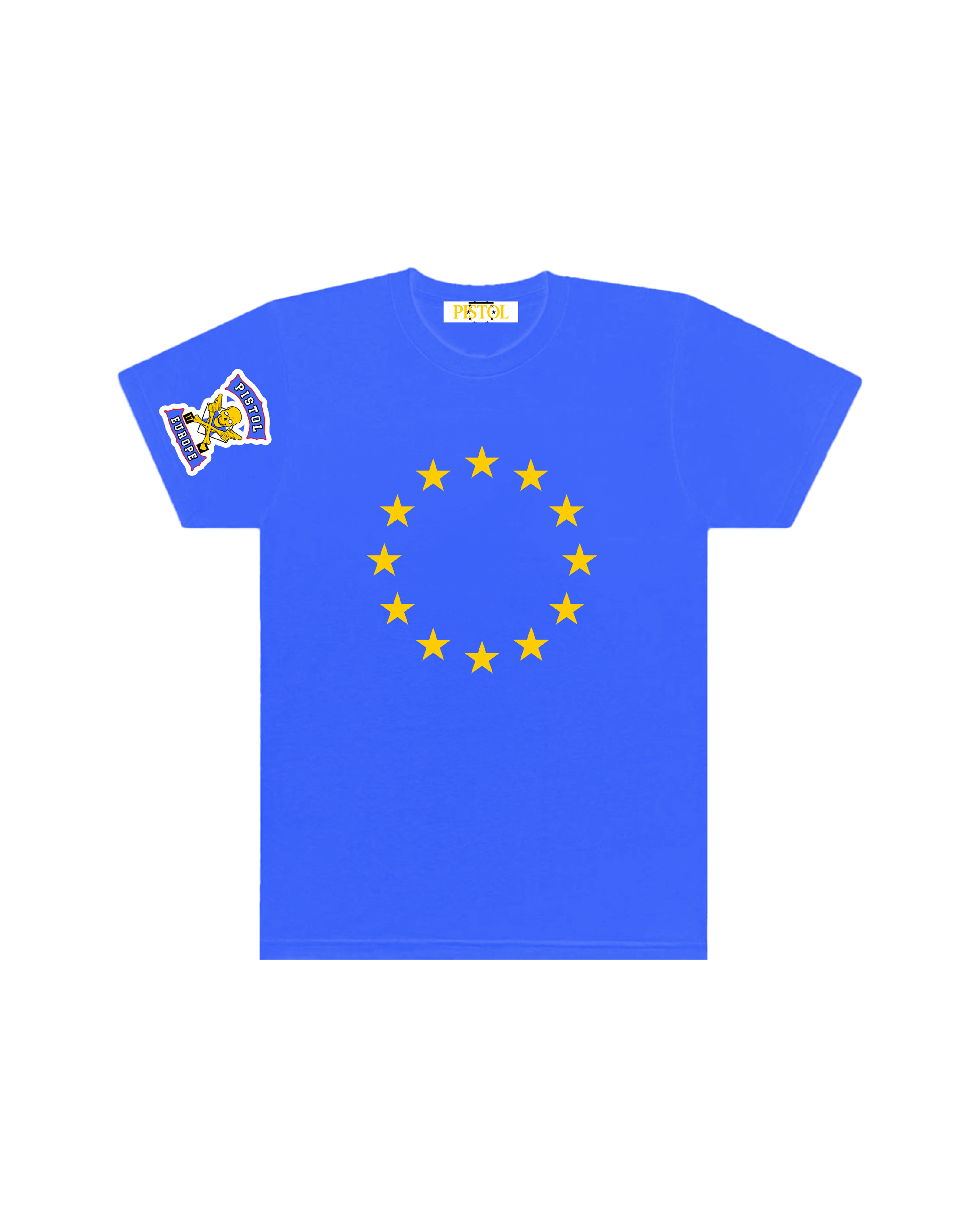 PISTOL EUROPE BLUE TEE