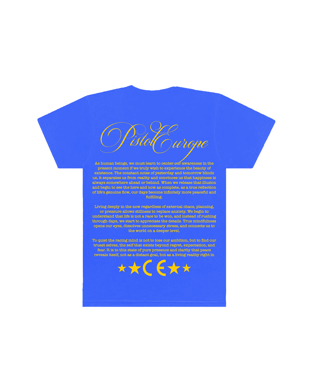 PISTOL EUROPE BLUE TEE