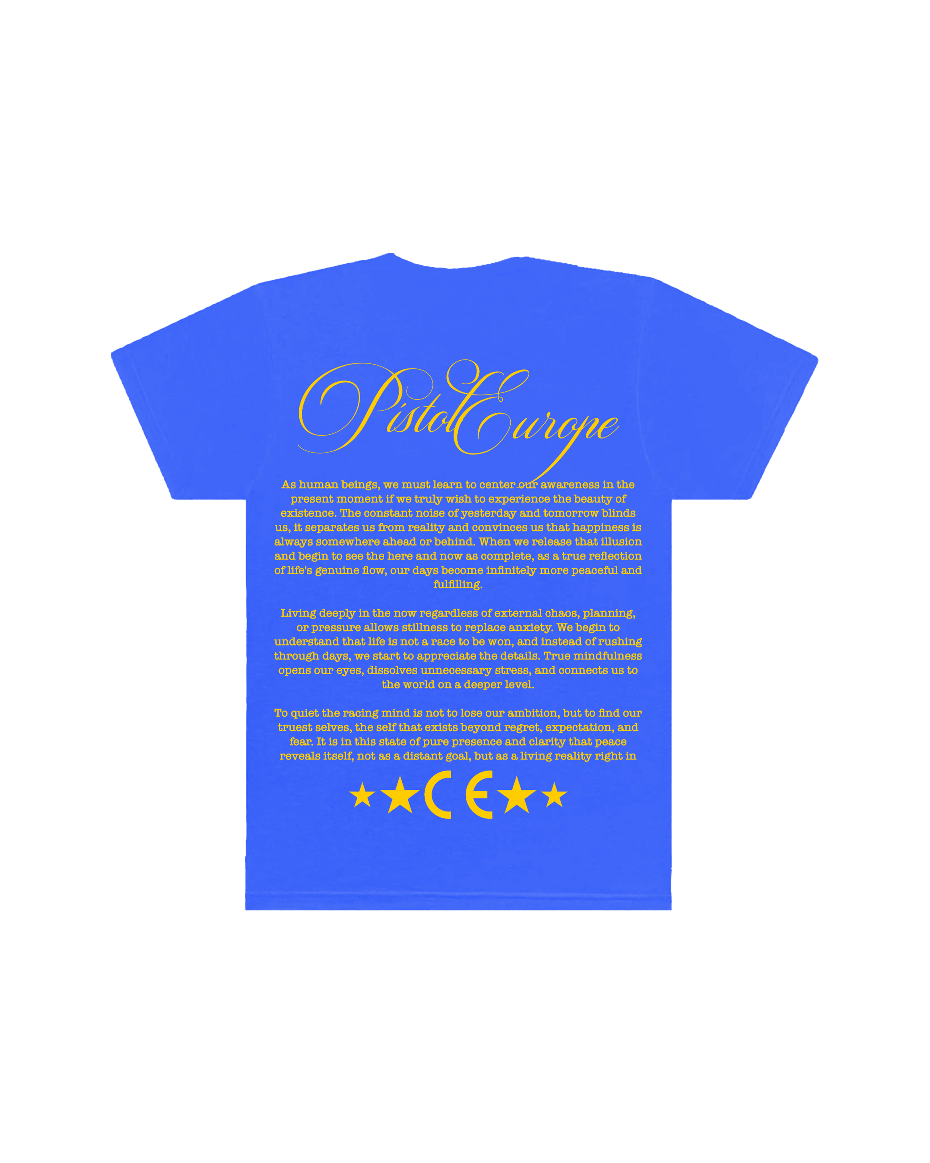 PISTOL EUROPE BLUE TEE