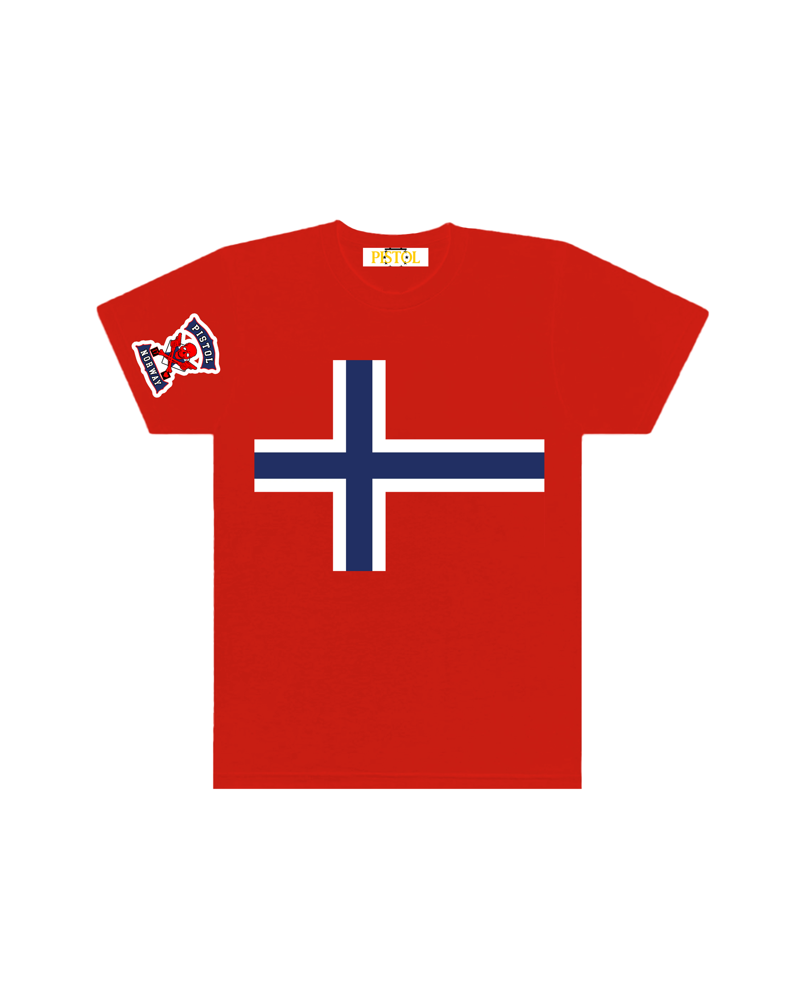 PISTOL NORWAY RED TEE