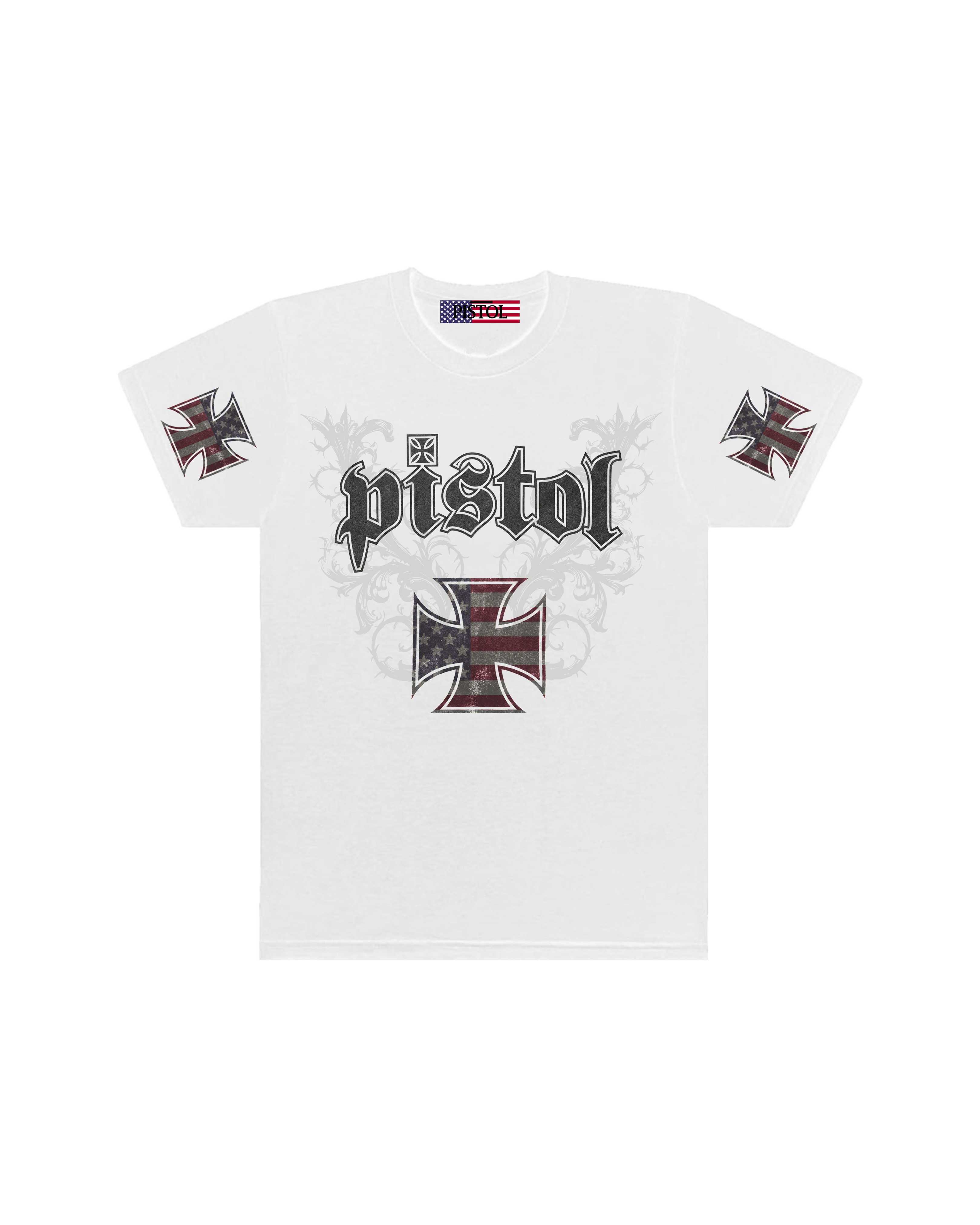 PISTOL ARMY WHITE TEE